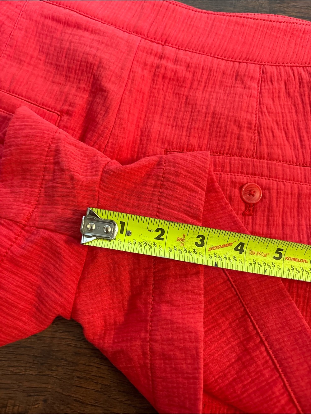 Maeve by Anthropologie Harlow Red Textured Shorts size 10 NWT - Picture 4 of 7
